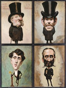 Neljä karikatyyriä, 1882-83